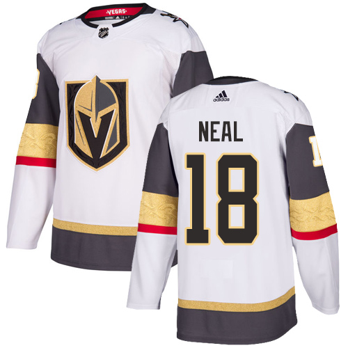 Adidas Men Vegas Golden Knights #18 James Neal White Road Authentic Stitched NHL Jersey